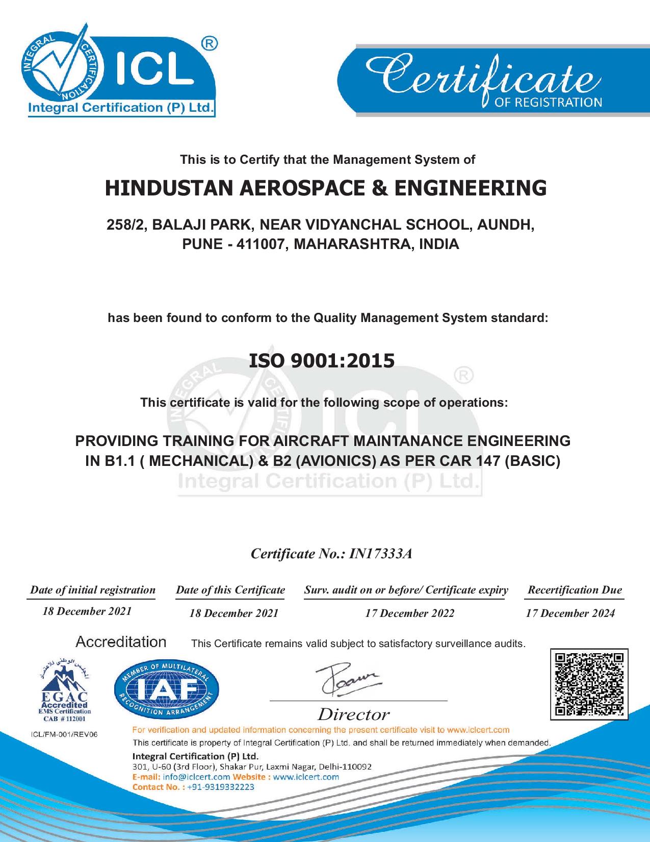 Aircraft Maintenance Engineering in Pune